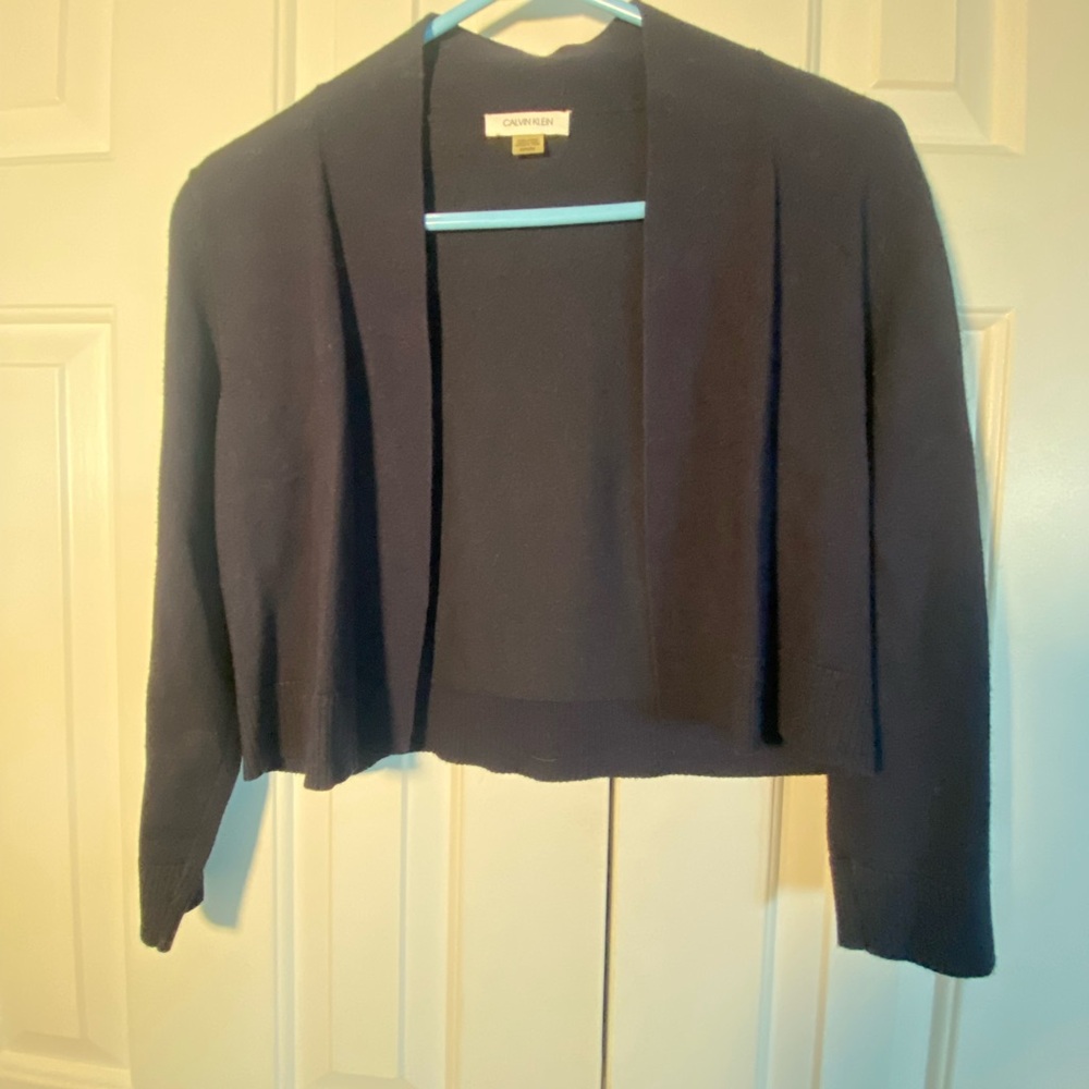 Calvin Klein Black Knit Cardigan